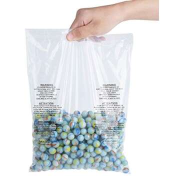 PaknSeal 9x12 Clear Self Seal Poly Bags for Safe Shipping