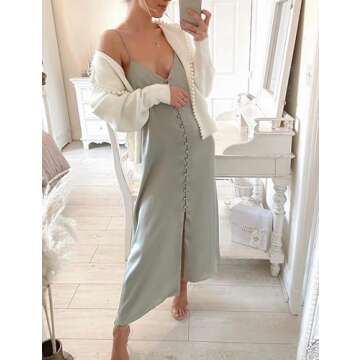 Kedera Women's Solid Cardigan Sweater Elegant Long Sleeve Pearl Trim Beading Outerwear White