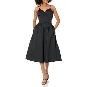 The Drop Women's Makenna Strappy Cross Front Smocked Back Midi Dress - Stylish & Comfortable