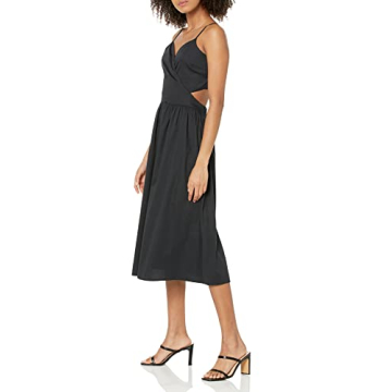 Stylish Makenna Strappy Cross Front Smocked Back Midi Dress