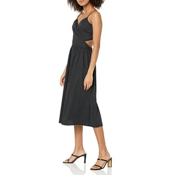 Stylish Makenna Strappy Cross Front Smocked Back Midi Dress