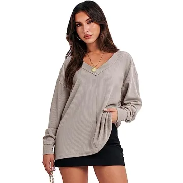 Stylish ANRABESS Oversized Sweatshirt for Women - Fall 2024