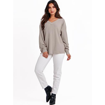 Stylish ANRABESS Oversized Sweatshirt for Women - Fall 2024