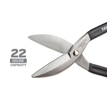 TEKTON 12-Inch Straight Pattern Tin Snips | 35105
