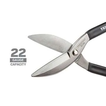 TEKTON 12-Inch Straight Pattern Tin Snips | 35105