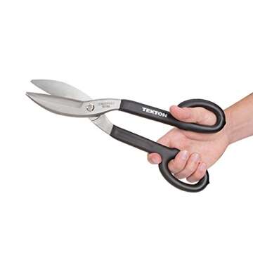 TEKTON 12-Inch Straight Pattern Tin Snips | 35105
