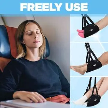 Travel Comfort with Airplane Footrest Adjustable Height