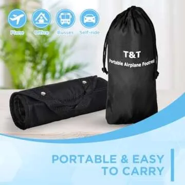 Travel Comfort with Airplane Footrest Adjustable Height