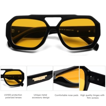 SOJOS Trendy Polarized Aviator Sunglasses for All