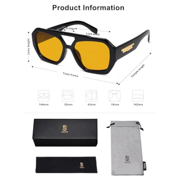 SOJOS Trendy Polarized Aviator Sunglasses for All