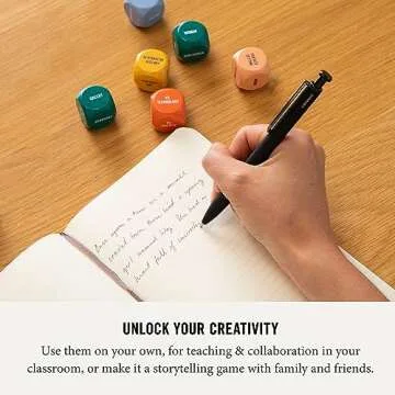 Two Tumbleweeds Writing Dice for Creative Inspiration