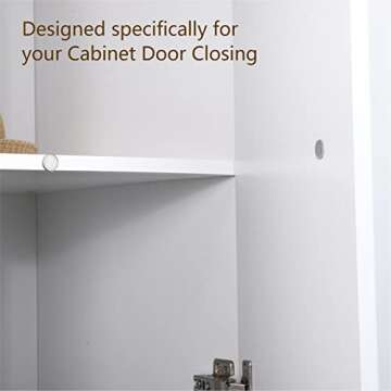 Mousike Magnetic Door Catch Ultra Thin Cabinet Magnets Stainless Steel Drawer Magnet Catch for Sliding Door Closure Kitchen Cabinet Cupboard Closet Closer (8Pack)