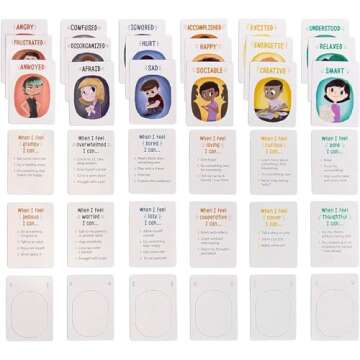 Feelings in a Flash - Emotional Intelligence Flashcard Game - Toddlers & Special Needs Children - Te...