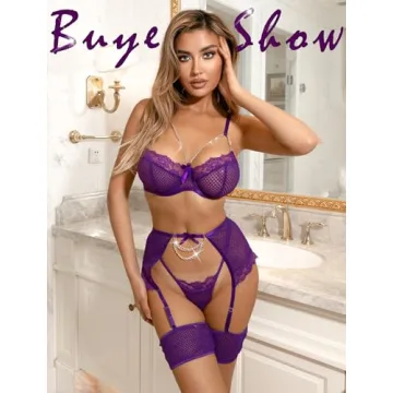 Avidlove Sexy Women's Lace Garter Belt Lingerie Set