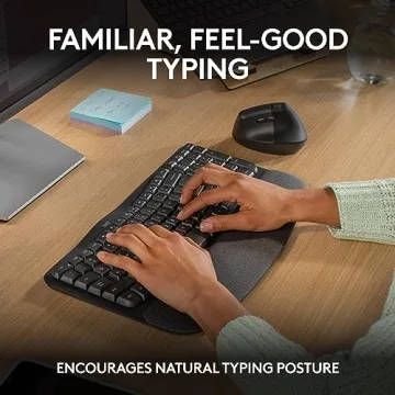 Logitech Wave Keys Wireless Ergonomic Keyboard