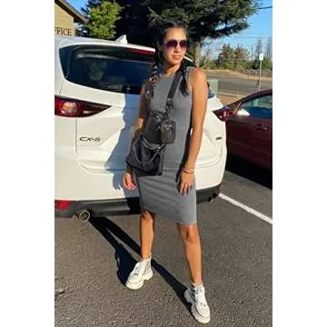 PRETTYGARDEN Women's Bodycon Midi Dress - Casual Elegance