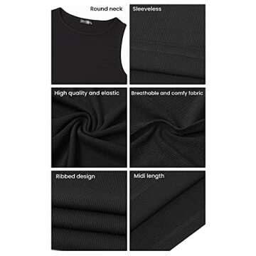 PRETTYGARDEN Women's Bodycon Midi Dress - Casual Elegance