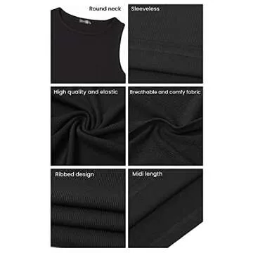 PRETTYGARDEN Women's Bodycon Midi Dress - Casual Elegance