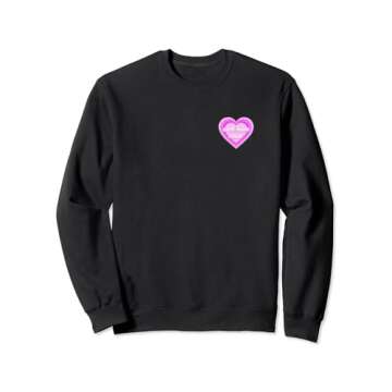 Self Love Club Self Love Pink Heart Sweatshirt