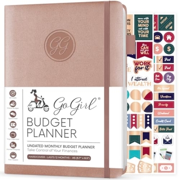 GoGirl Budget Planner – Monthly Financial Planner Organizer Budget Book
