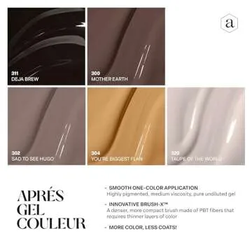 Apres Gel Couleur Combo Set of 5 Bright Pastel Gel Polishes