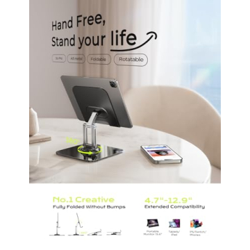 Adjustable iPad Stand Holder for Desk Use