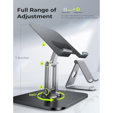 Adjustable iPad Stand Holder for Desk Use