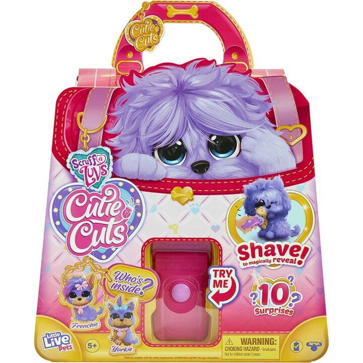 Scruff-a-Luvs Cutie Cuts Plush Purple Puppy