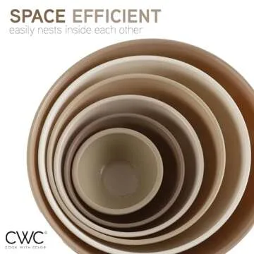 COOK WITH COLOR 12 Piece Mixing Bowls Set - Versatile & Safe