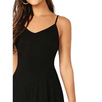 Versatile Women's V Neck Flared Slip Dress for All Occasions
