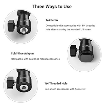 SmallRig 1/4" Hot Shoe Mount for Photographers & Videographers