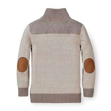 Hope & Henry Boys' Long Sleeve Mock Neck Sweater