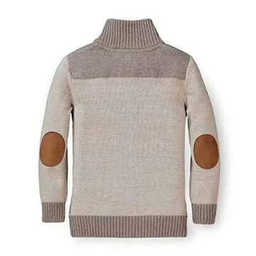 Hope & Henry Boys' Long Sleeve Mock Neck Sweater
