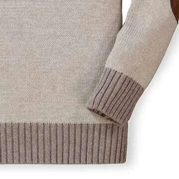 Hope & Henry Boys' Long Sleeve Mock Neck Sweater