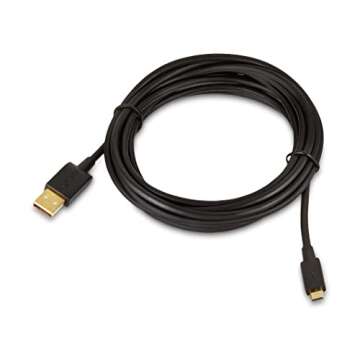 Amazon Basics 5-Pack USB-A to Micro USB Cables, 10 Foot
