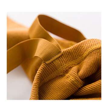 Beide Baby Girls High Waist Tights Overall to Protect Belly Button Cotton Solid Leggings(cafe,12-24m)