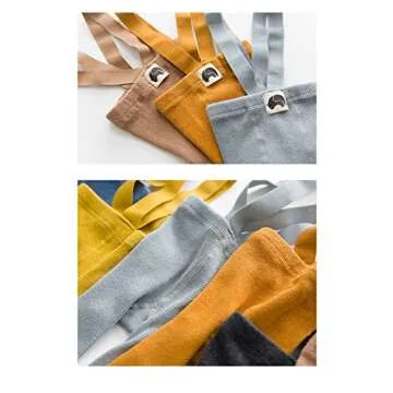 Beide Baby Girls Cotton Solid High Waist Leggings for Comfort