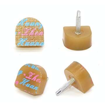 Medigy 13 Pairs Heel Tips Taps Kit High Heel Shoes Repair Caps Shoes Replacement Dowels, U-Shaped, K...