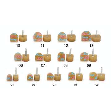 Medigy 13 Pairs Heel Tips Taps Kit High Heel Shoes Repair Caps Shoes Replacement Dowels, U-Shaped, Khaki