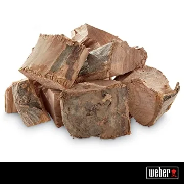 Weber Apple Wood Chunks 4 lb for Grilling and Smoking