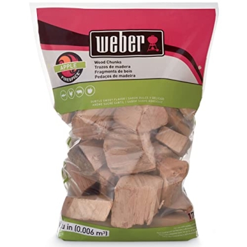 Weber Apple Wood Chunks 4 lb for Grilling and Smoking