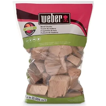 Weber Apple Wood Chunks 4 lb for Grilling and Smoking