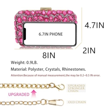 Gorgeous Milisente Crystal Clutch Purse for Elegant Events