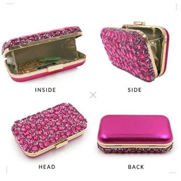 Gorgeous Milisente Crystal Clutch Purse for Elegant Events
