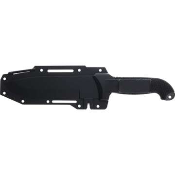 Schrade Delta Class Bedrock High Carbon Steel Fixed Blade Knife with 7in Drop Point Blade for Buschcraft