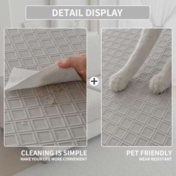 QIANMEW Sofa Covers Washable,Stretch Comfort Couch Cushion Covers L Shape Sectional Sofa Slipcovers Furniture Protectors Pet Friendly(3 Seaters Cushion,Light Gray)