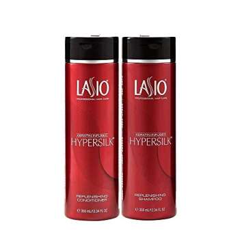 Lasio - Keratin-Infused HYPERSILK Replenishing Shampoo & Conditioner Combo Pack - 35.27 Fl. Oz - Repair, Restore & Redefine Hair Care Products