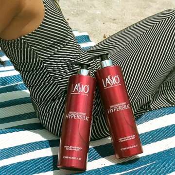 Lasio - Keratin-Infused HYPERSILK Replenishing Shampoo & Conditioner Combo Pack - 35.27 Fl. Oz - Repair, Restore & Redefine Hair Care Products