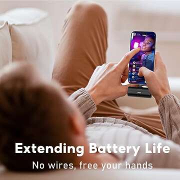 UPEB Small Portable Charger for iPhone 5000mAh 2 Packs with Built in Cable, MFi Certified Compact Power Bank Cordless External Battery Pack for All iPhone Series 14/13/12/11/XR/X/SE/8/7/6 Pro Max