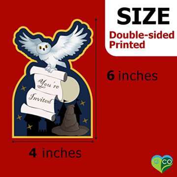 Wizard Castle Birthday Invitations & Envelopes Value Pack